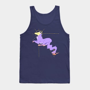 Masked Fox Creature (purple) Tank Top